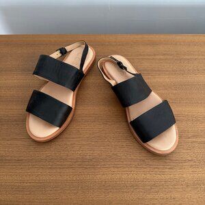 COS Black Leather Strap Sandals Size 6